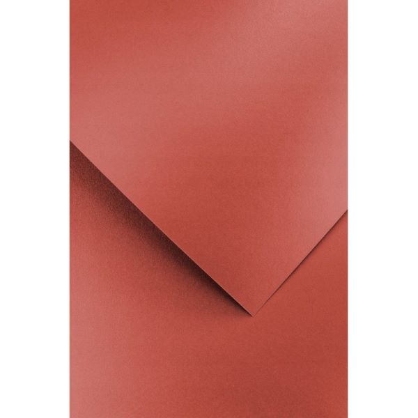 Papier ozdobny A4 (20) Pearl czerwony Argo 135g 206215