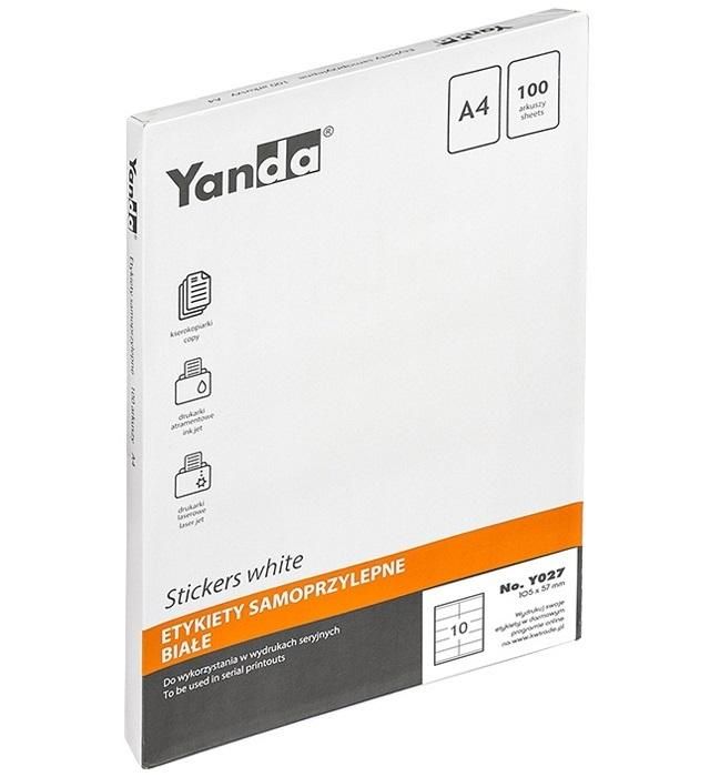 Etykiety Yanda Y027 105x57 (100) 150-1467 Kw Trade