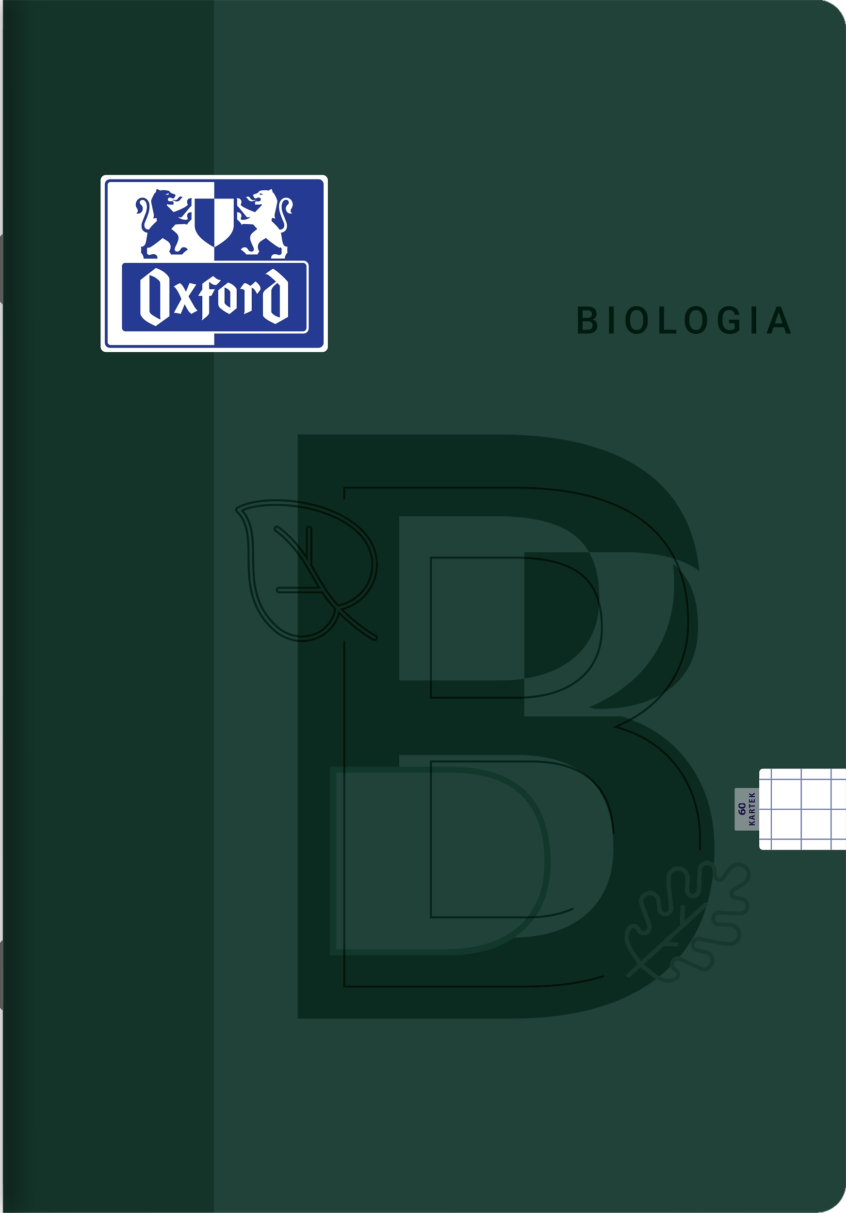 Zeszyt przedmiotowy Oxford A5/60k kratka 90g Biologia