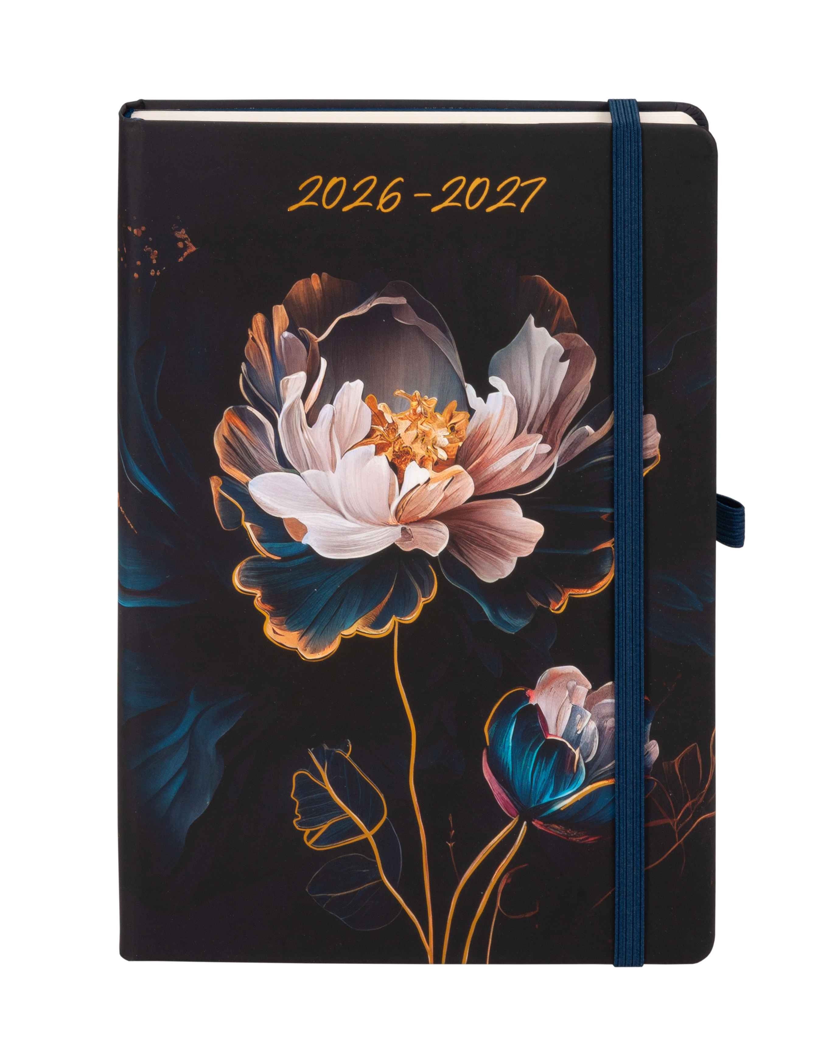 Kalendarz 18 miesięczny B6 TNS 2026/2027 Orchidea Antra