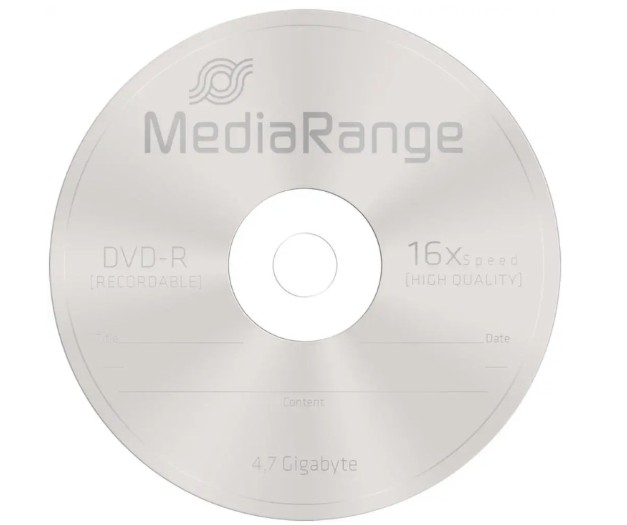 Płyta DVD+R 4,7GB (25) Mediarange cake