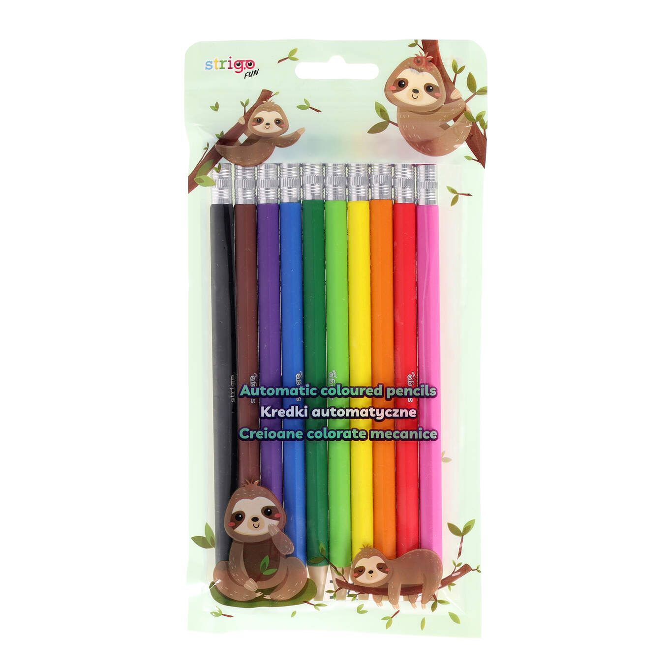 Kredki Strigo automatyczne z wymiennym grafitem 10szt SSC489 WPC