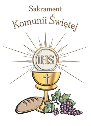 Karnet B6 Komunia Hostia jak chleb Henry
