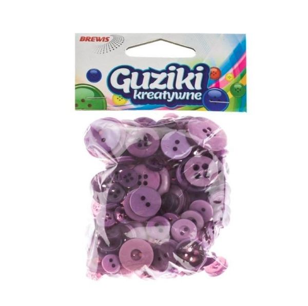 Guziki 40g GU7 fiolet BREWIS