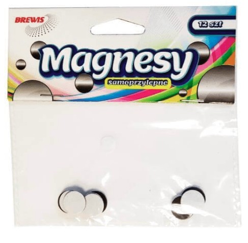 Magnes samoprzylepny kółka MS12 Brewis