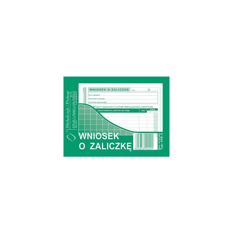 Wniosek o zaliczkę MiP 408-5 A6
