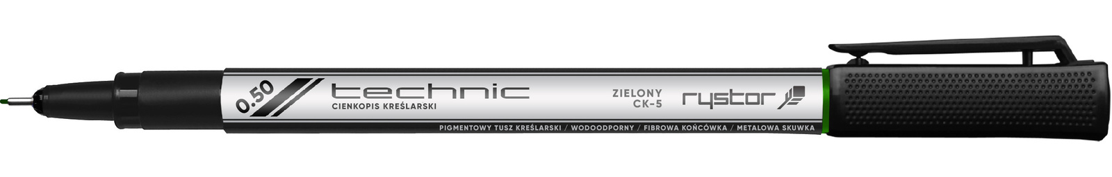 Cienkopis kreślarski Rystor Technic 0,5mm zielony