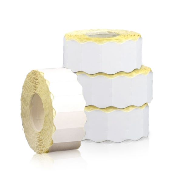 Taśma do metkownicy (5) jednorzędowa fala (26x12) Biała ( METO ) Kal-Pack