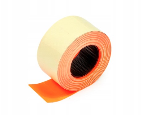 Taśma do metkownicy (5) jednorzędowa prosta (22x12) pomarańczowa (MHK) Kal-Pack