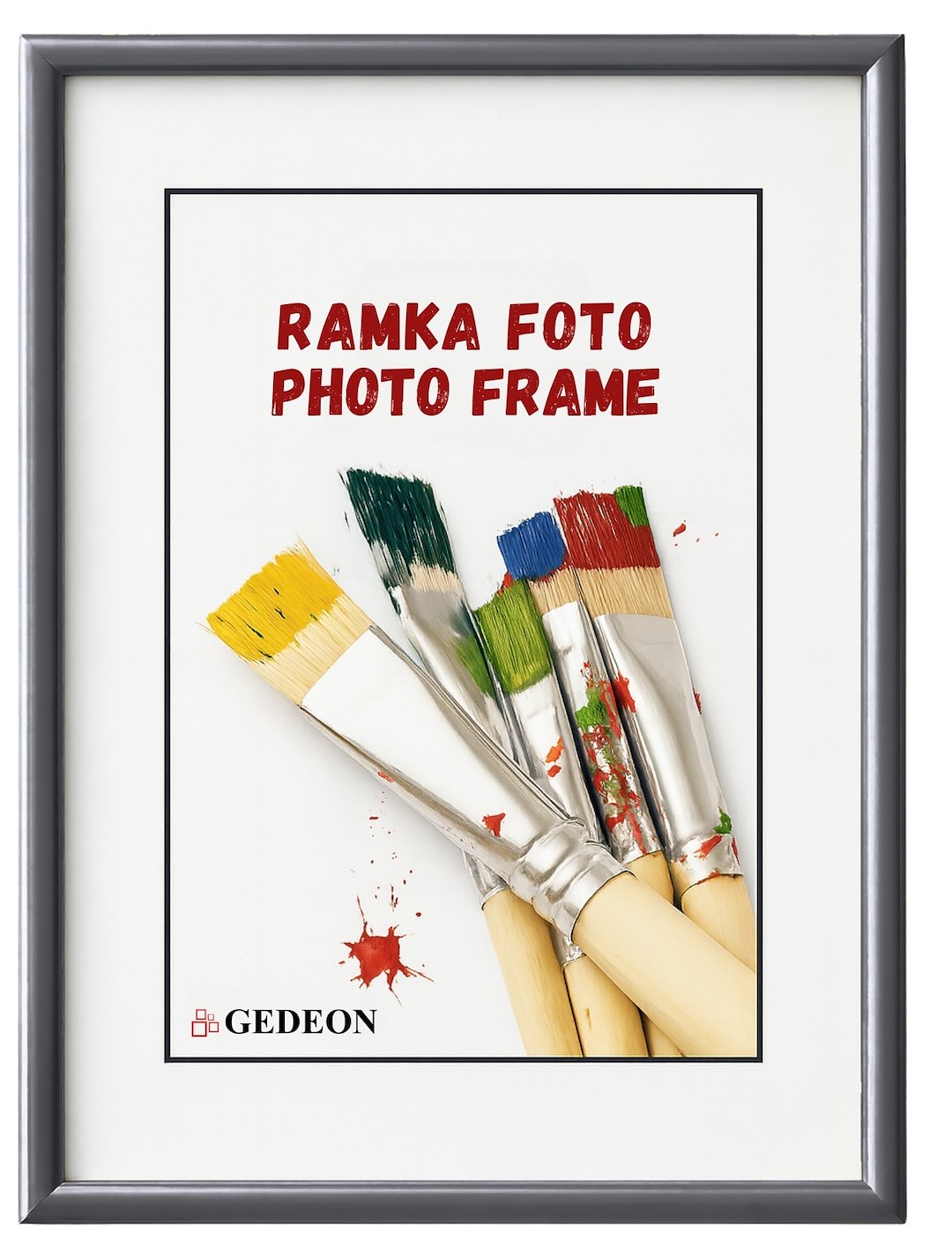 Ramka 29,7x42 plastikowa BB29742ANT grafitowa plx Gedeon