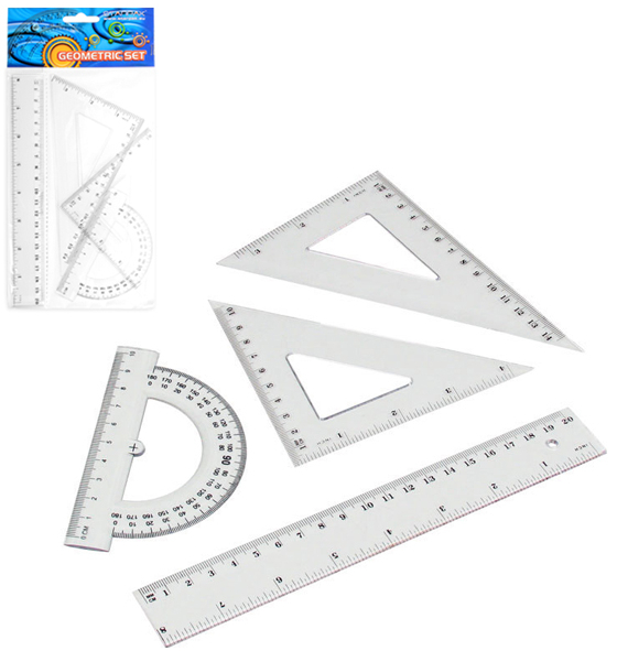 Zestaw geometryczny 20cm (4 el.) 174931 Starpak