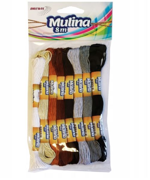 Mulina biały/beże/brązy/czarne MUL01 Brewis