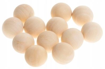 Kulki drewniane naturalne 20mm KDN6 Brewis