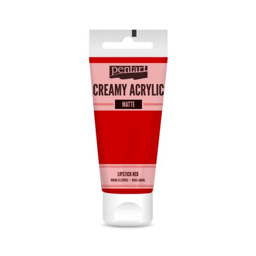 Farba Pentart akrylowa cream mat 60ml szminka
