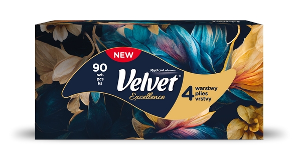 Chusteczki Velvet Excellence 4 warstwy 90szt.