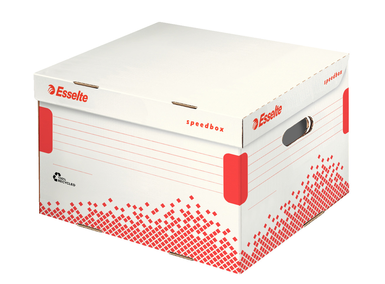Pudło archiwizacyjne otwierane od góry Esselte Speedbox białe (433x263x364)