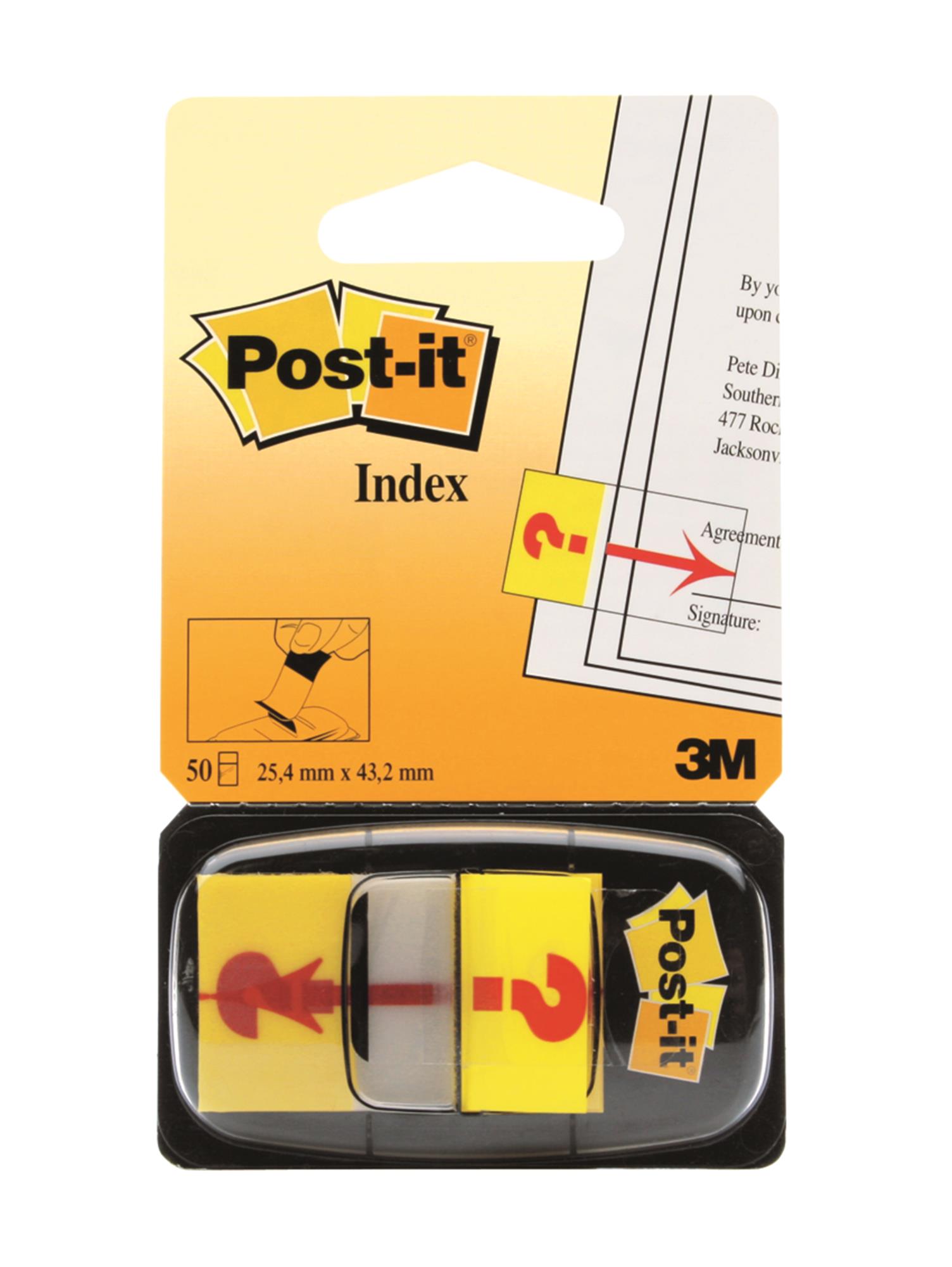 Zakładki Post-it znak zapytania 25,4x43,2mm 50szt.