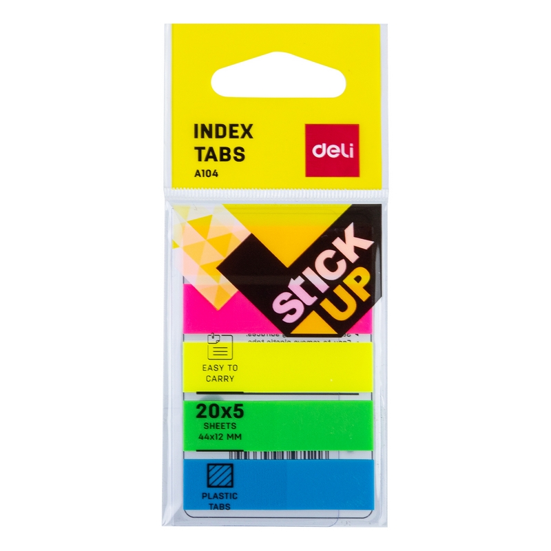 Zakładki indeksujące 42x12mm 5 kol. Deli EA10402 Wpc
