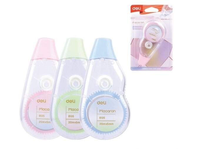 Korektor w taśmie DELI 5mmx20m seria Macaron mix kol. E8135 WPC
