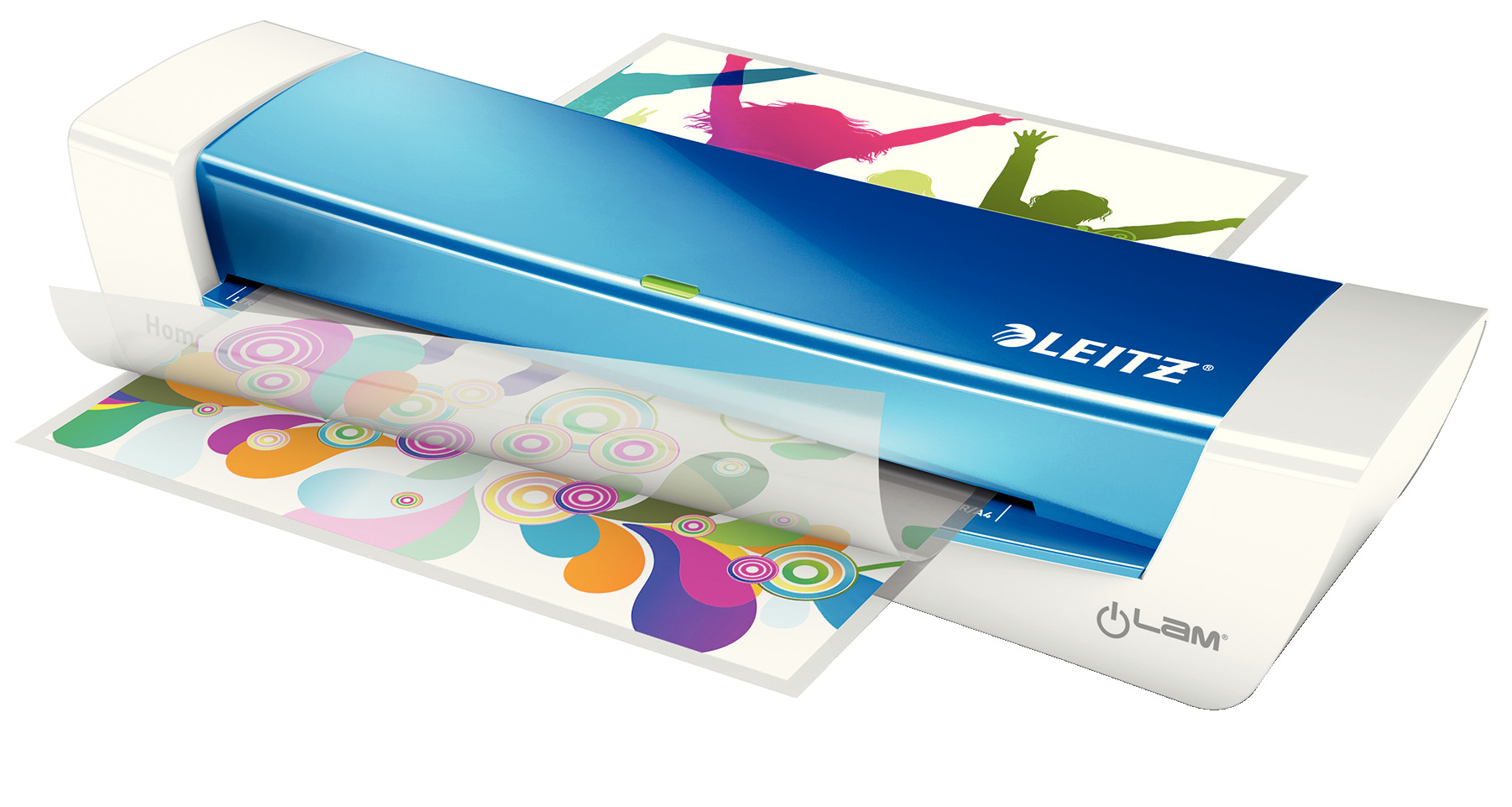Laminator A4 Leitz iLAM Home Office metaliczny niebieski