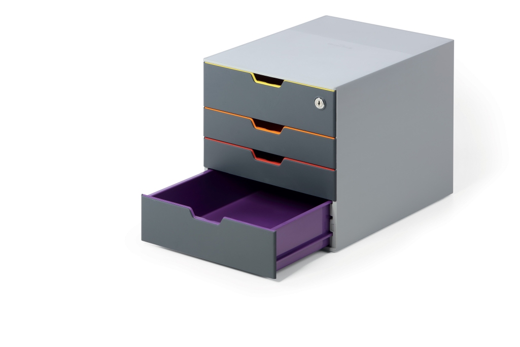 Pojemnik Durable Varicolor Safe z 4 szufladami