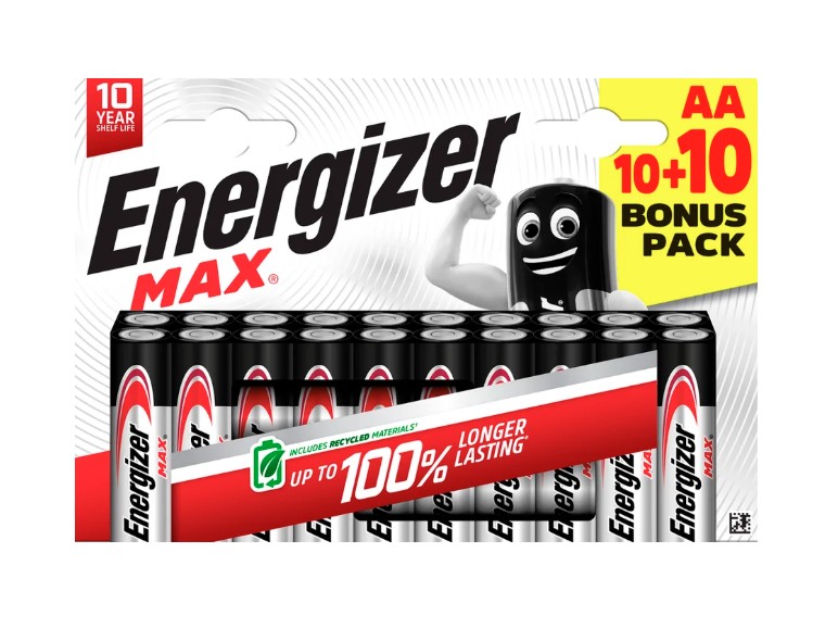 Bateria Energizer MAX AA LR06 10+10
