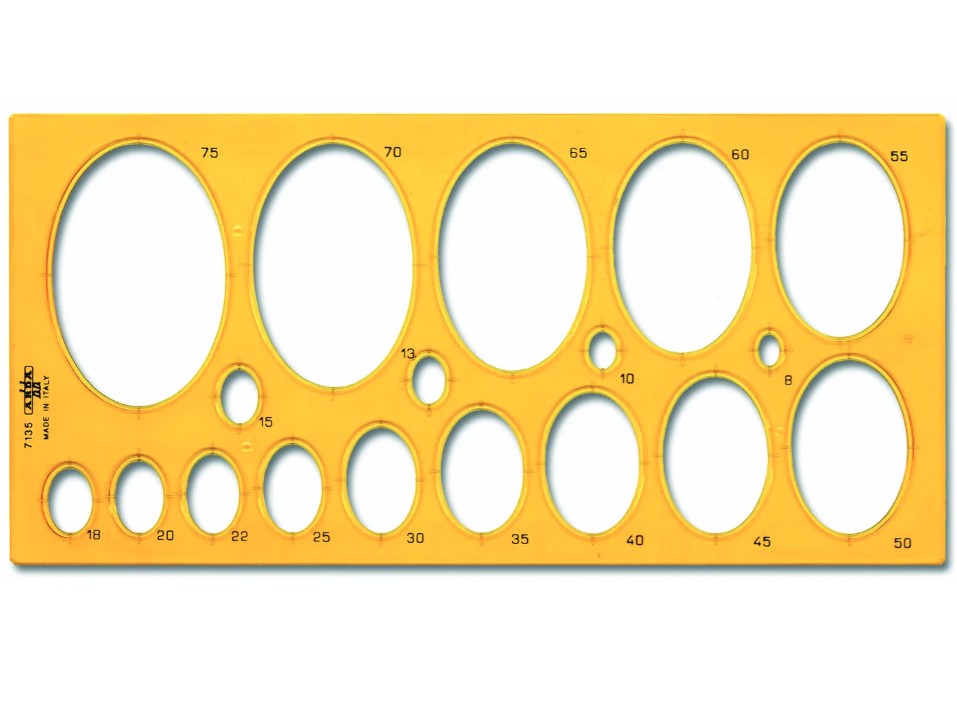 Szablon elipsy LENIAR A-7135
