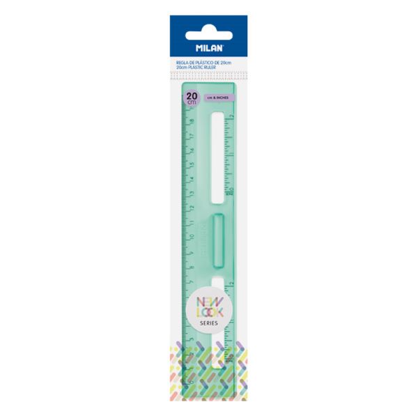 Linijka 20cm New Look zielona Milan 357801NL