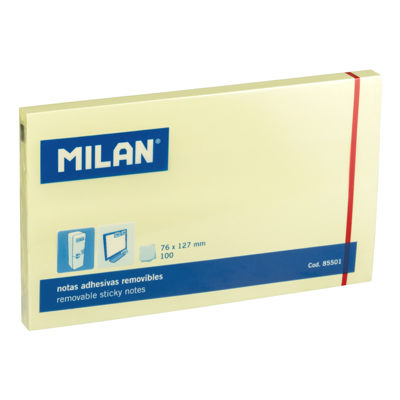 Notes samoprzylepny 125x75 (100) Milan 85501