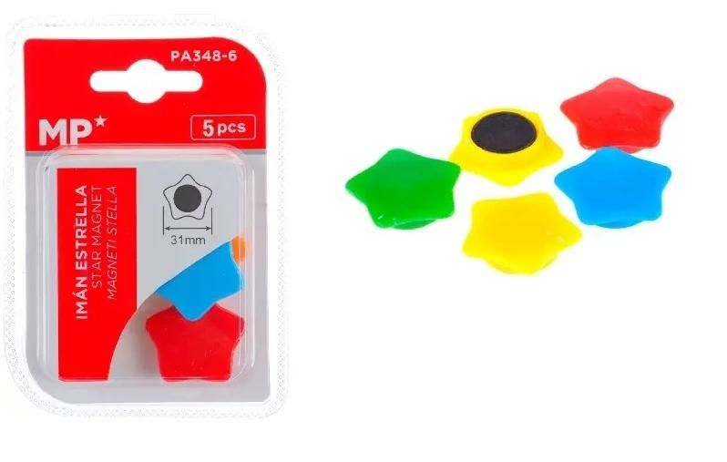 Magnesy gwiazdy kolorowe 5szt PA348-6 MP