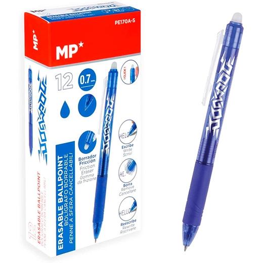 Długopis automatyczny ścieralny 0,7mm niebieski  MP