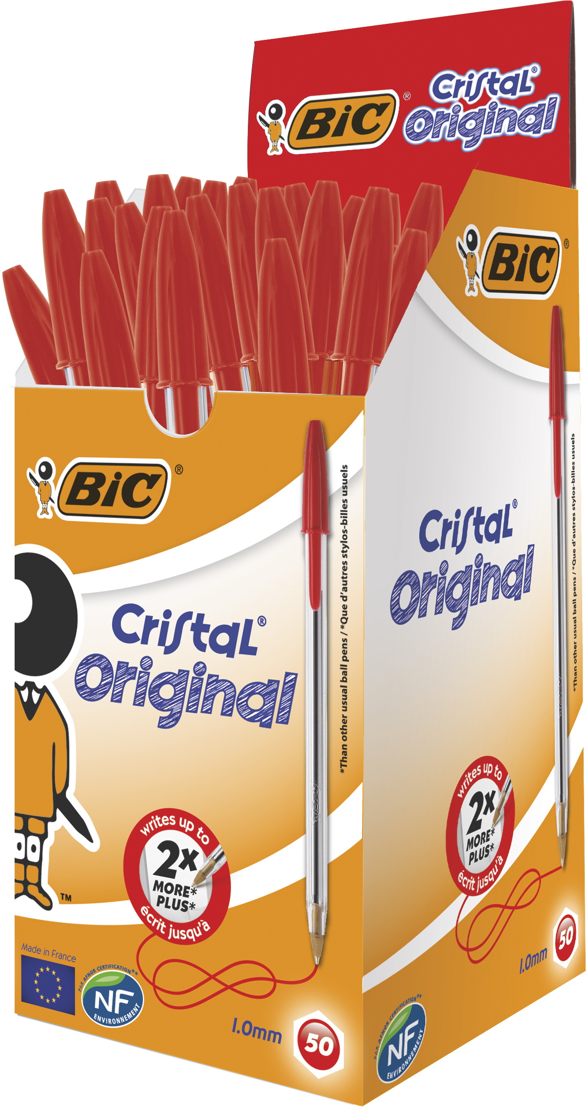 Długopis BIC Cristal Orginal czerwony 50szt.