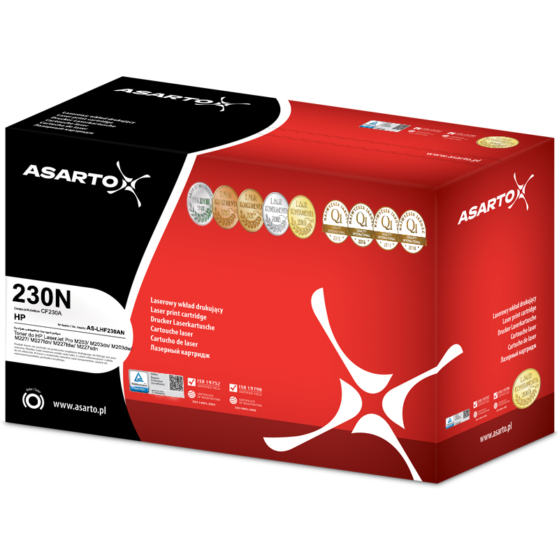 Toner Asarto HP 30AN | CF230A | AS-LHF230AN | 1600k | black