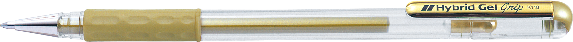 Długopis żelowy Pentel Hybrid Grip K118 złoty