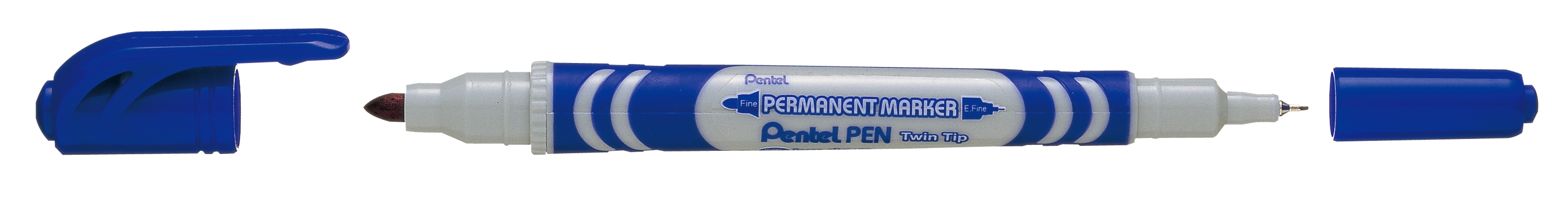 Marker permanentny/foliopis dwustronny Pentel N65W niebieski