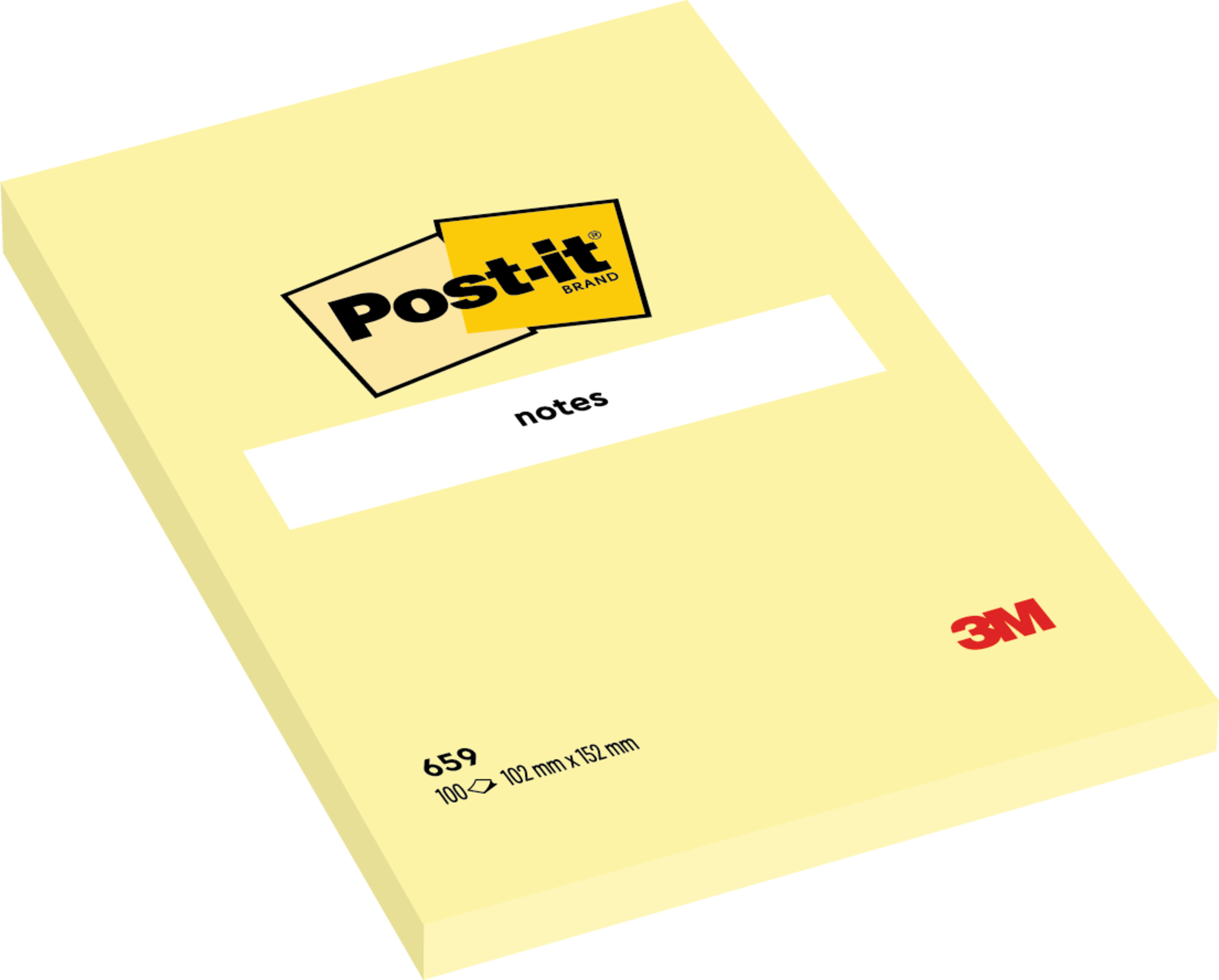 Karteczki samoprzylepne Post-it Pico zółte 102x152mm 100k