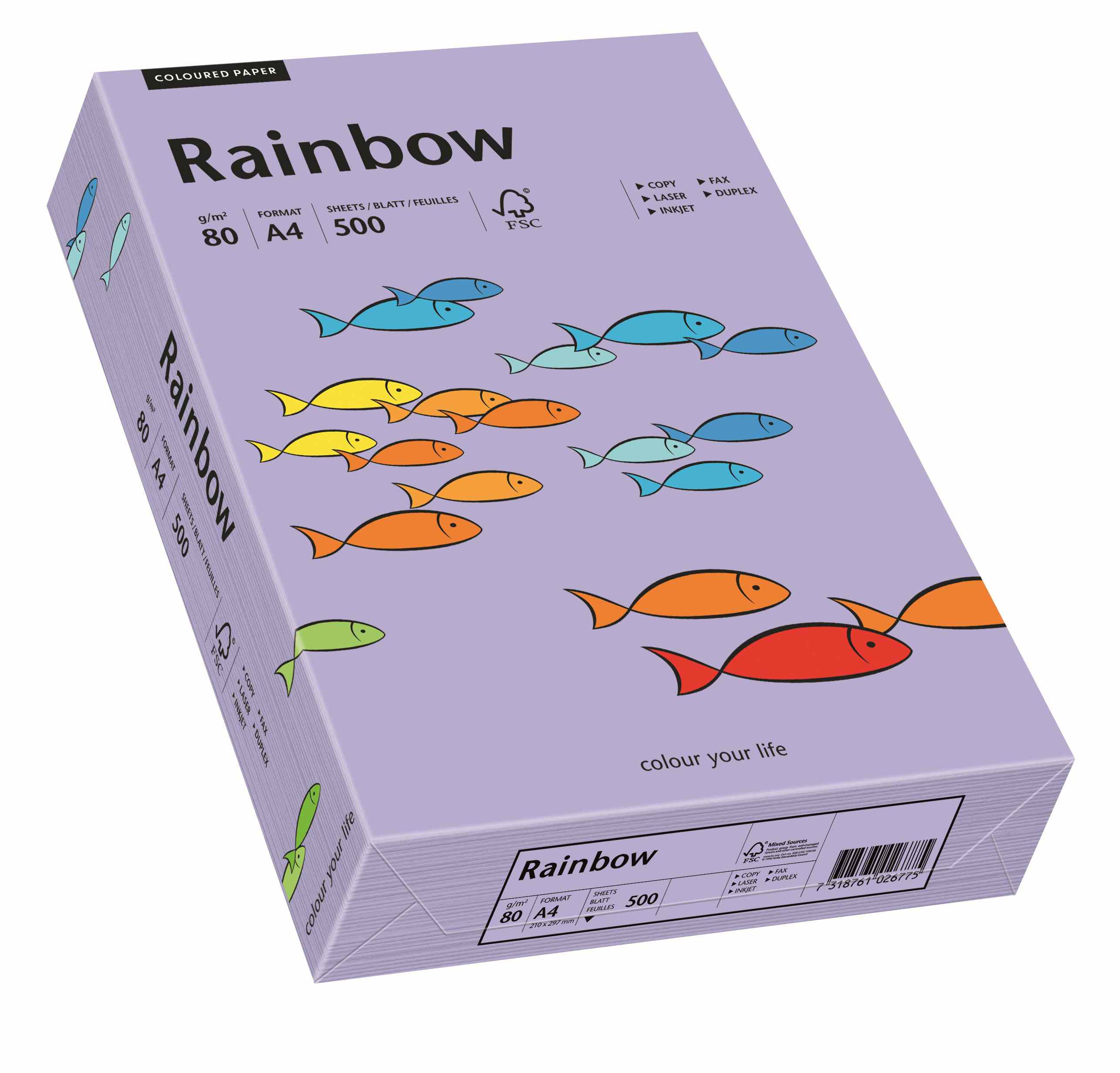 Papier ksero Rainbow A4 80g fioletowy R60 Papyrus