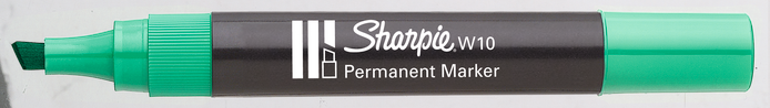 Marker permanentny Sharpie W10 ścięty zielony