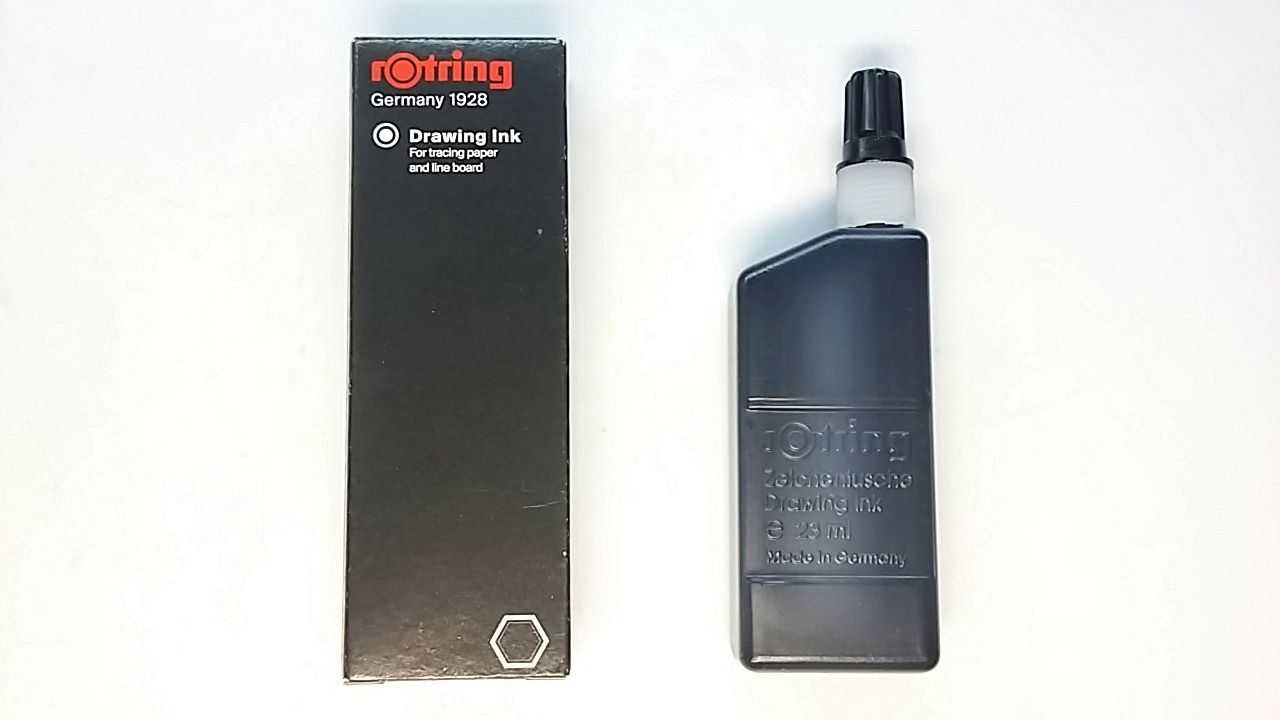 Tusz kreślarski Rotring czarny 23ml