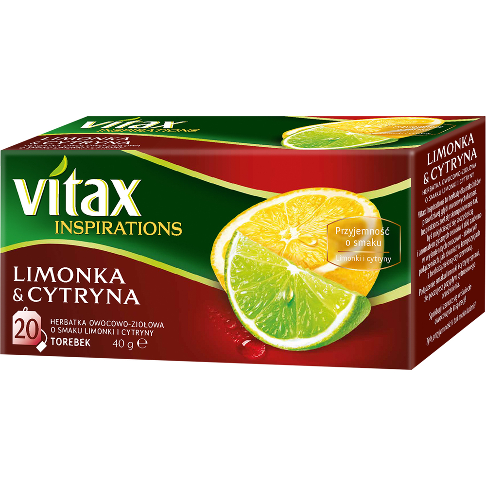 Herbata Vitax Limonka&Cytryna 20TB