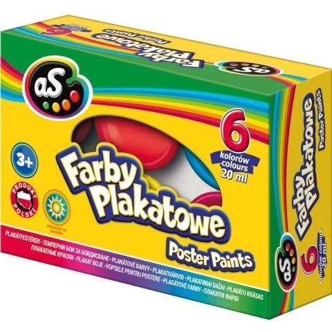 Farby szkolne AS 6kol 20ml