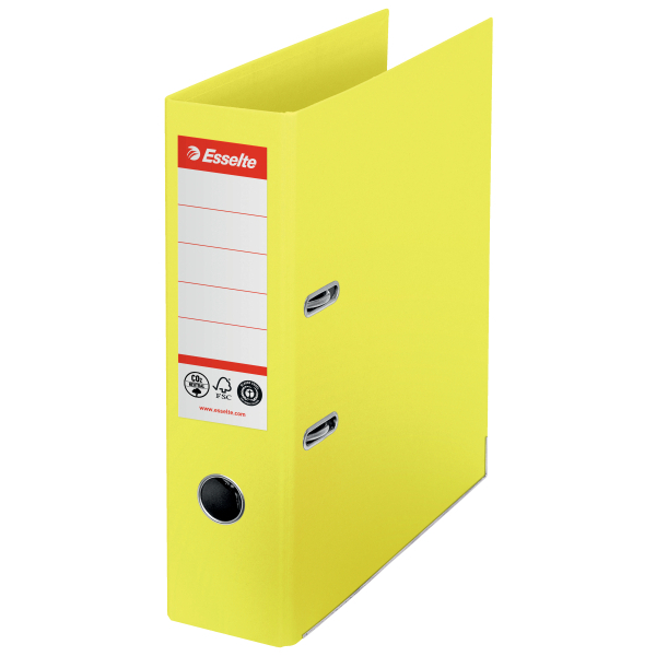 Segregator Esselte No.1 A4/75, neutralny pod względem emisji CO2, żółty