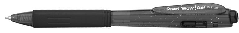 Długopis żelowy Pentel WOW Gel K437CR czarny