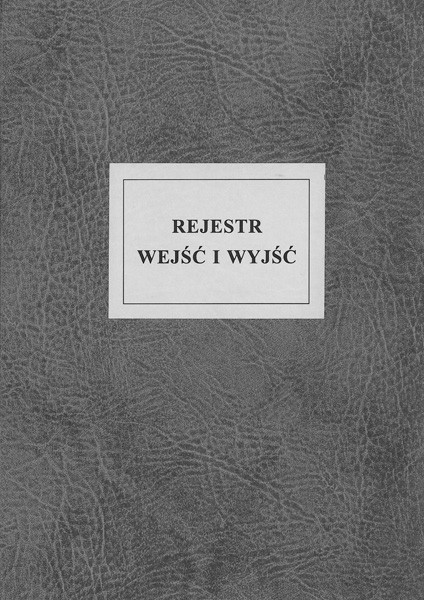 Rejestr wejść i wyjść (oprawa introligatorska Typograf A4