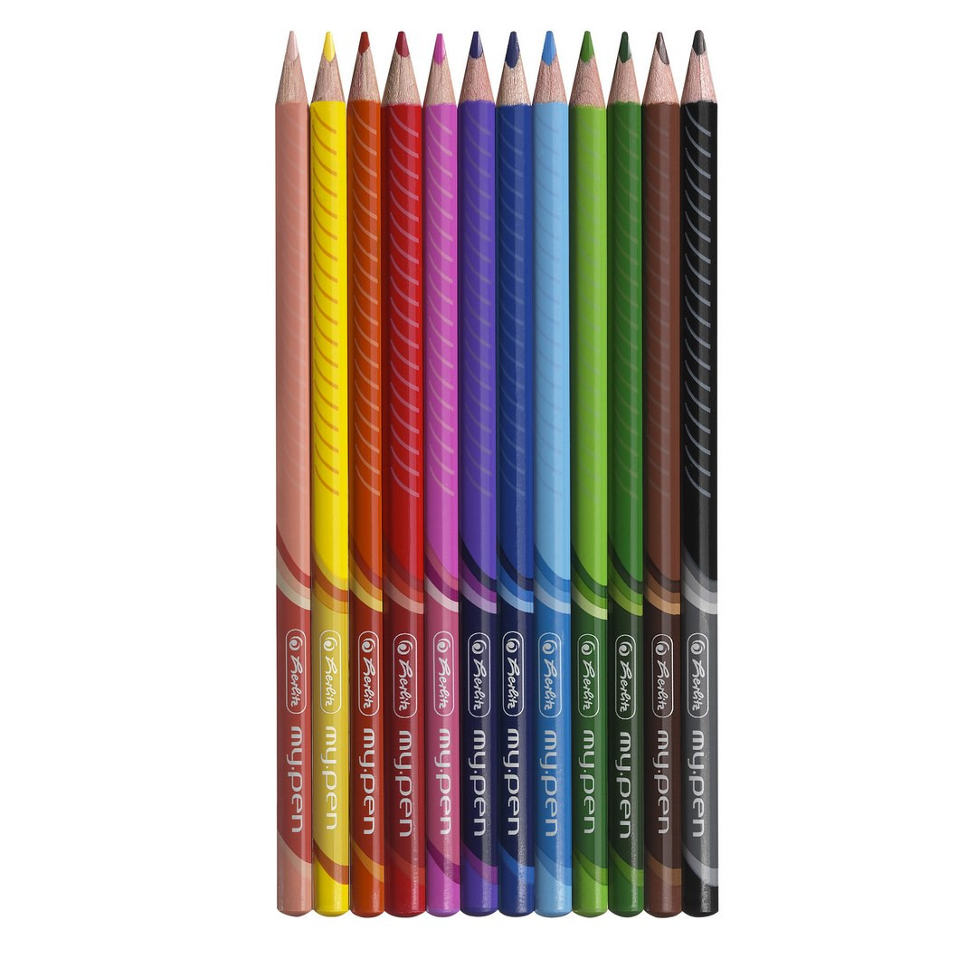 Kredki trójkątne 12kol. My Pen Herlitz