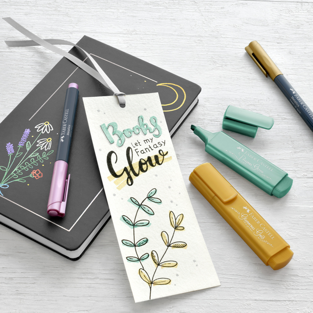 Zakreślacz 1546 metaliczny Creativstudio 4kol. Faber-Castell 154624 (dodatkowe op. kart)