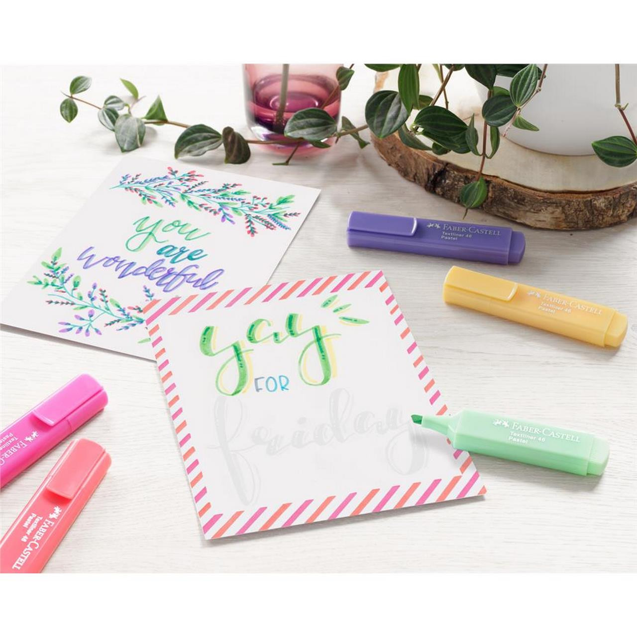 Zakreślacz Faber Castell Textliner 1546 pastelowy szary