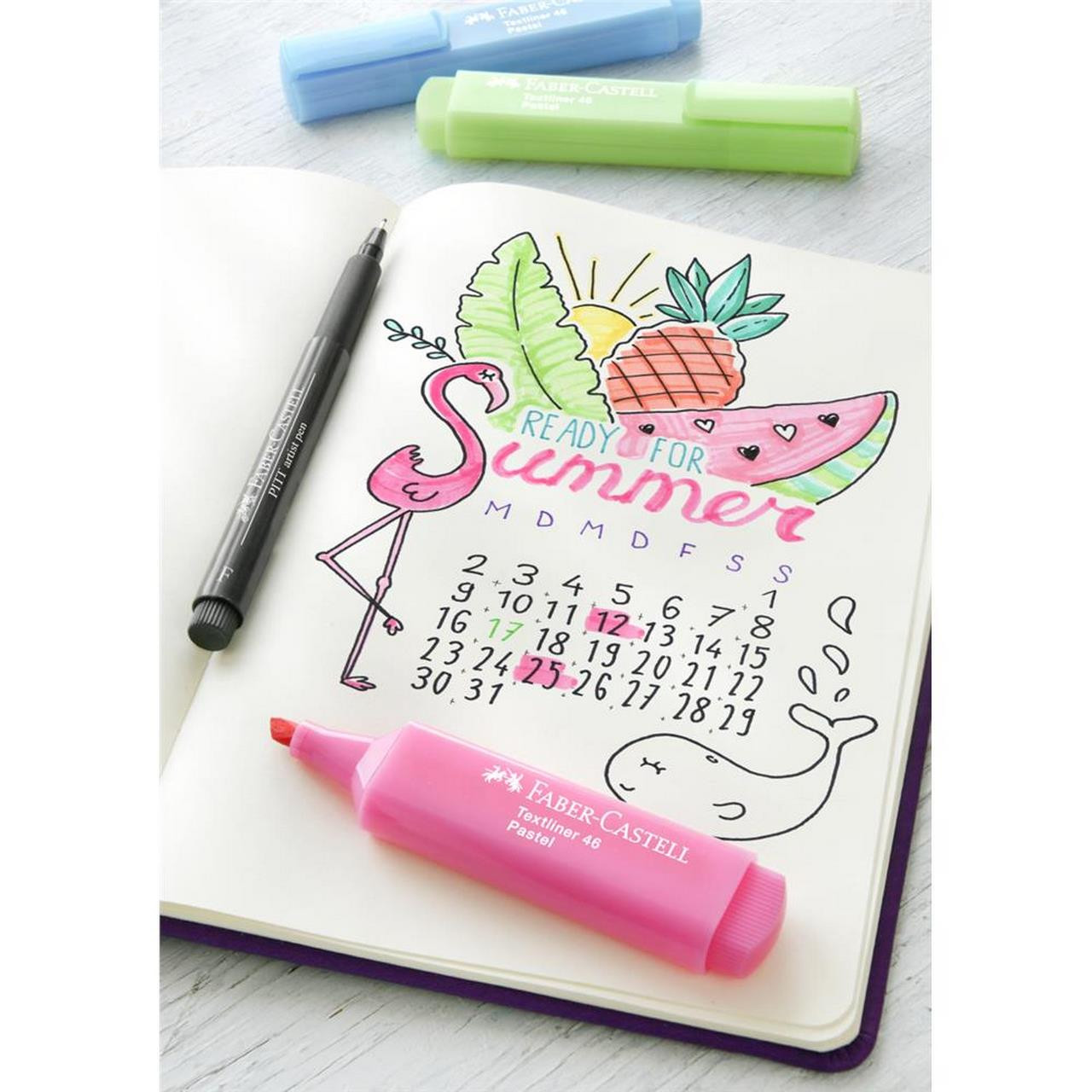 Zakreślacz Faber Castell Textliner 1546 pastelowy róż