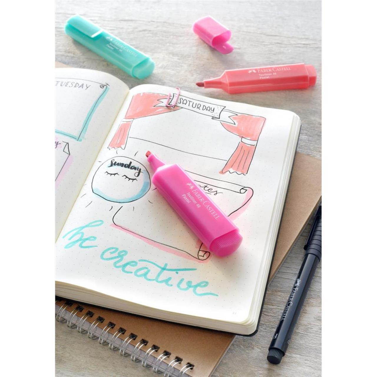 Zakreślacz Faber Castell Textliner 1546 pastelowy róż