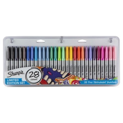 Zestaw markerów peramanentnych Sharpie Fine 28 kolorów